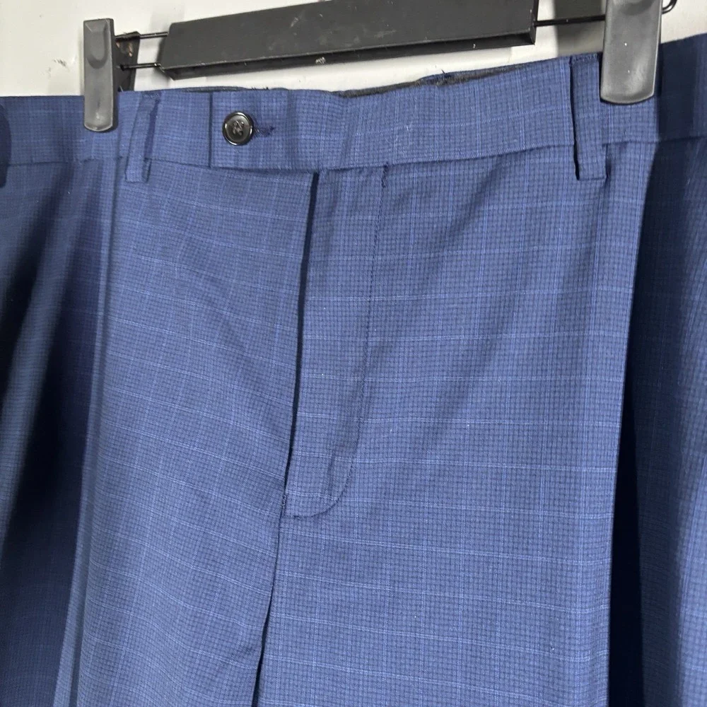 Polo Ralph Lauren Pants Men 38 x 30 Blue Flat Front Dressy Preppy Trousers